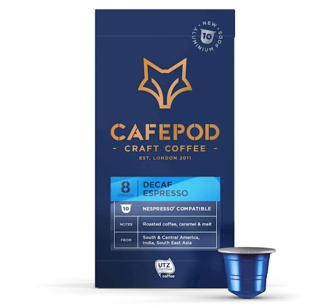CAFEPOD CRAFT COFFEE DECAF ESPRESSO 55G